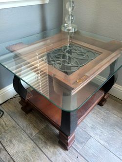 Wood End Table