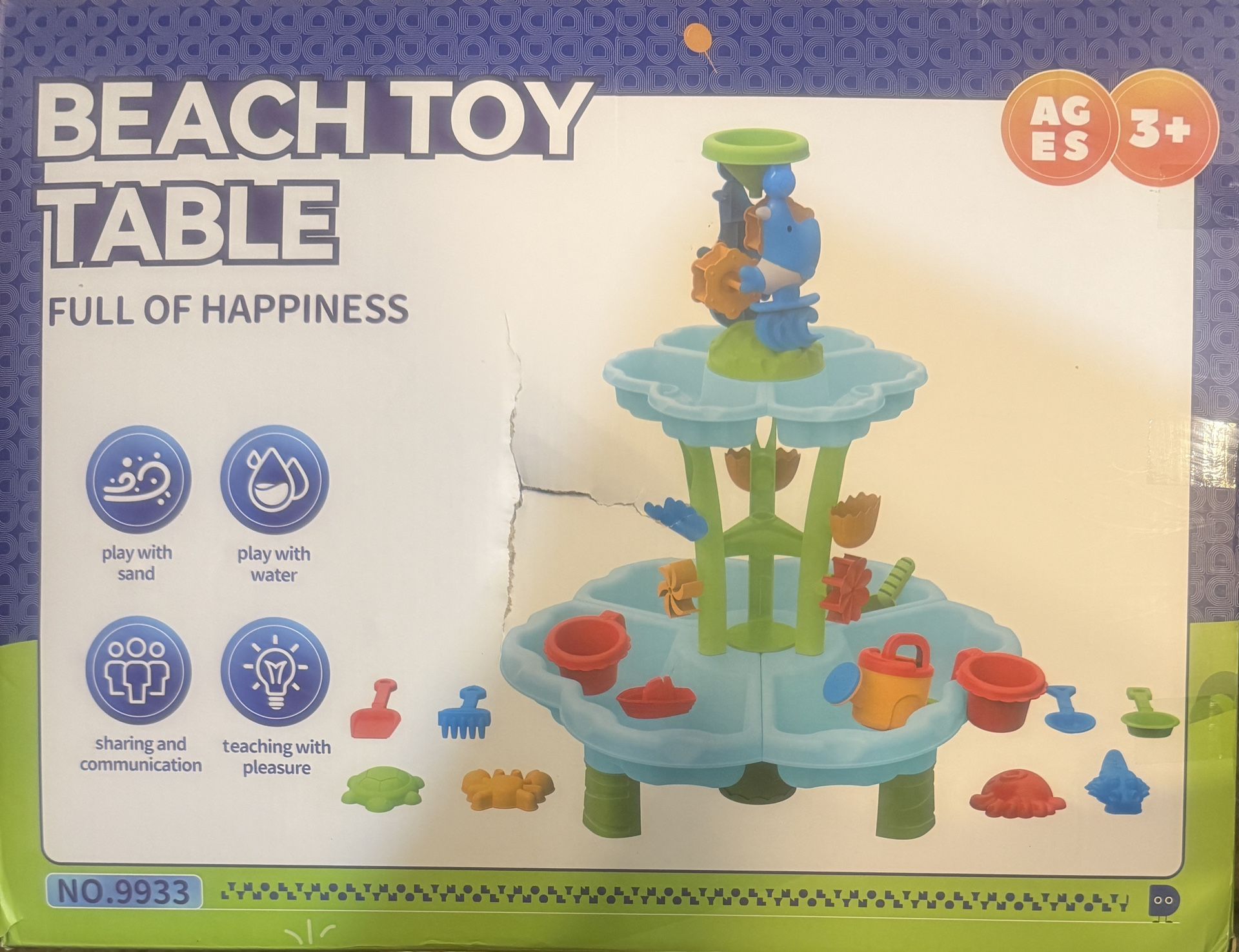 Water Table, Toddlers 3-7, Kids Sand Water Table, Water & Sand,Outdoor Sensory