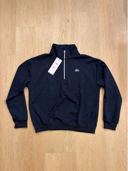 Alo Navy Quarter-Zip size medium