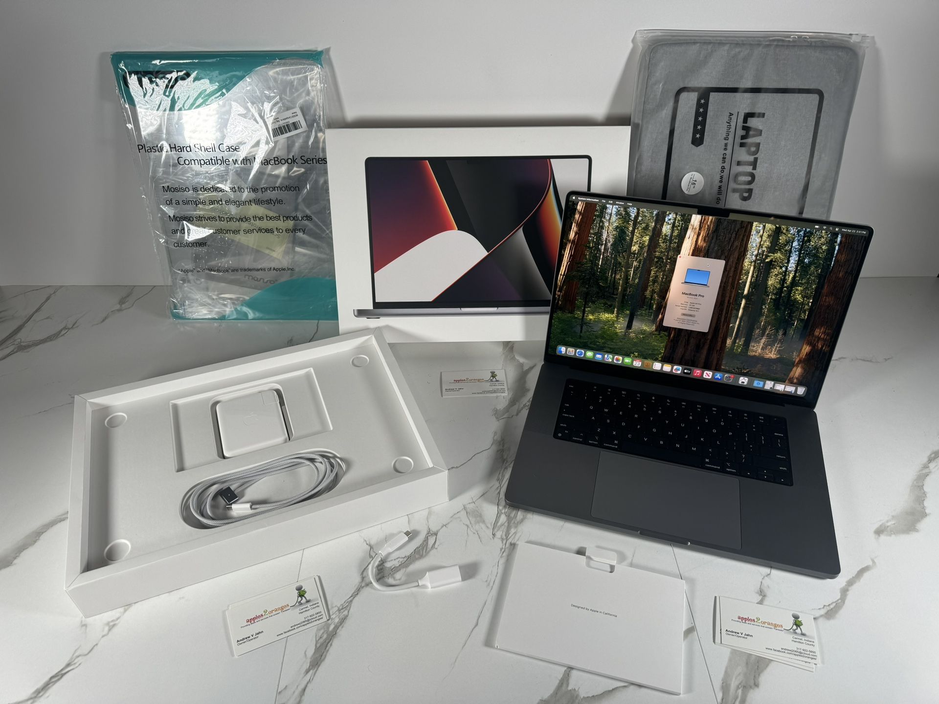 16” MacBook Pro 2021 M1 Pro With Upgrades, Software And Accessories!