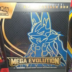 Pokemon Mega Evolution ETB Lucario Edition Promo Card Version Factory Sealed