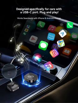 Wireless CarPlay / Android Auto Adapter (USB-C / Converts Wired to Wireless)