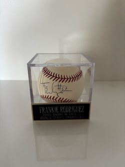 2002 Frankie Rodriguez Angels Autographed Baseball