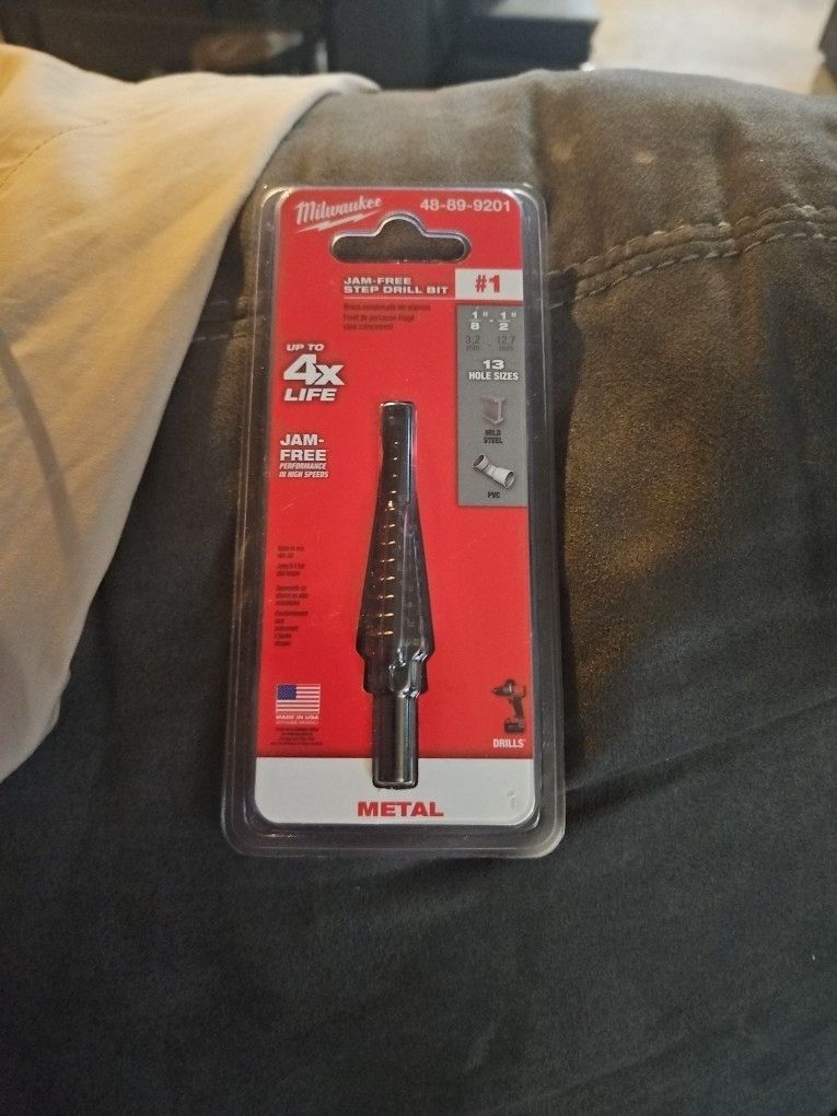 Milwaukee Jam-free Step Drill Bit