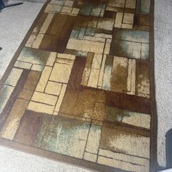 Design Pattern Area Rug 94inLx60inW Large Rug 