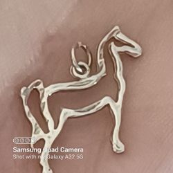 Vtg.Sterling Silver " Horse" Charm