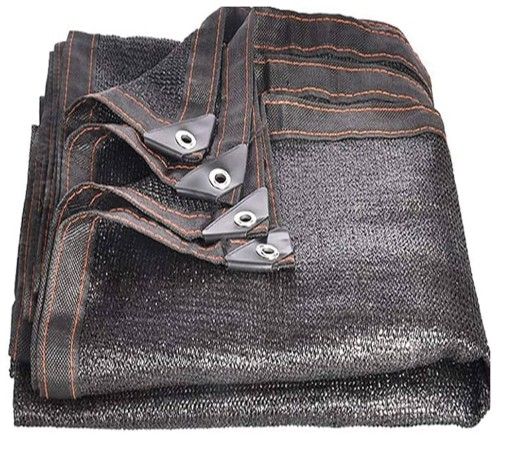70% Black Shade Cloth with Grommets, Garden Shade Mesh Tarp, Shade Sunblock Net for Plant Cover, UV Resistant Mesh Net, Easier to Hang