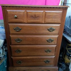 SOLID WOOD DRESSER [ SEE  ALL PICS FOR MEASURES & CONDITION PLEASE ]