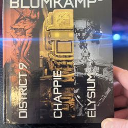 Blomkamp3: Chappie / District 9 / Elysium (Blu-ray, 2013)3 Pack Bundle W/booklet