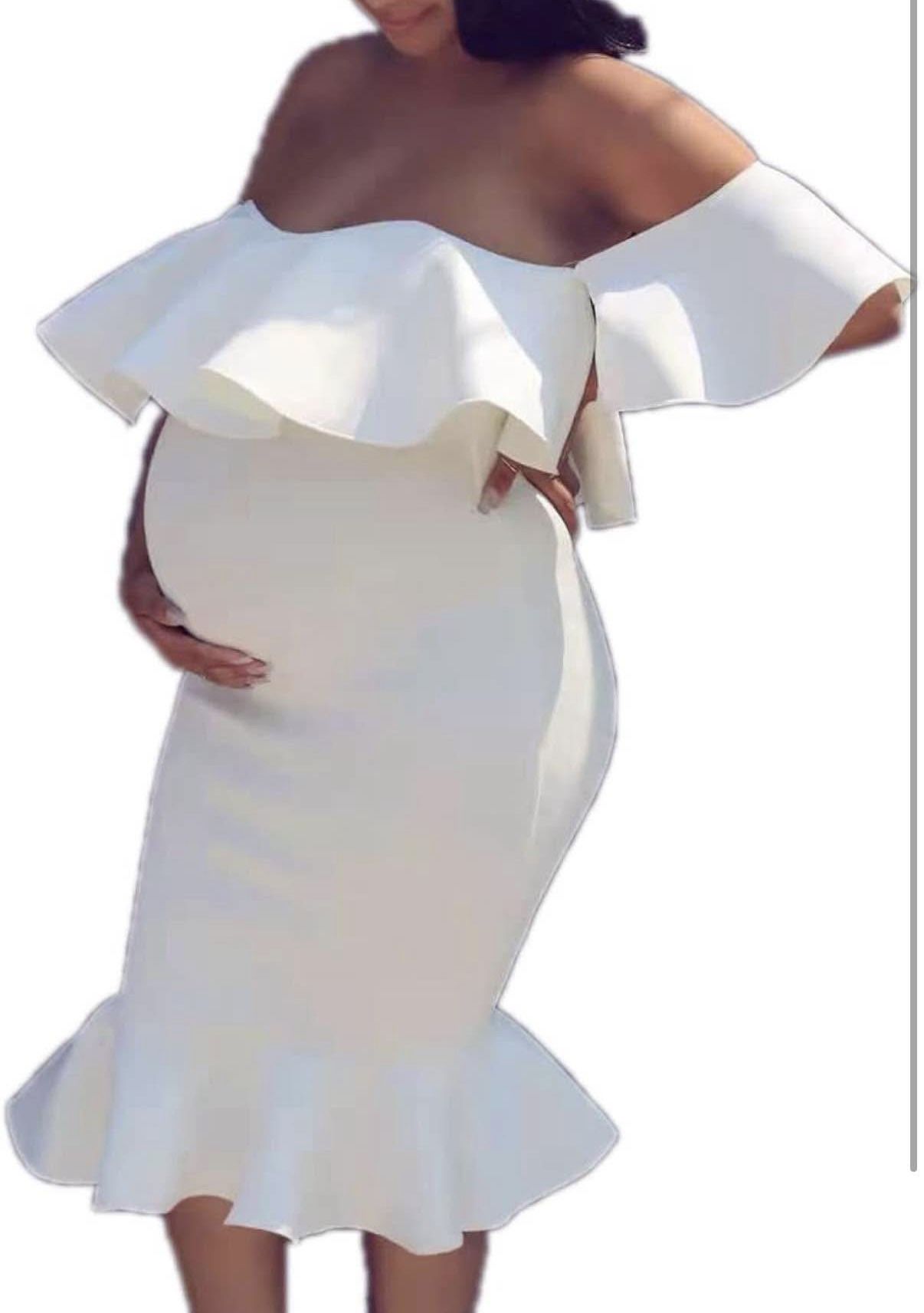 White Maternity Dress