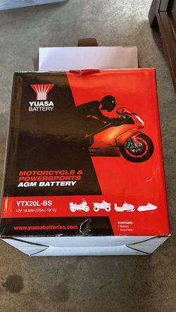 Yuasa YTX20L-BS AGM Motorcycle Battery