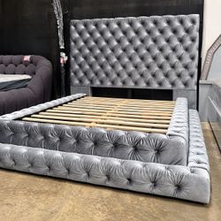 Modern queen size bed frame