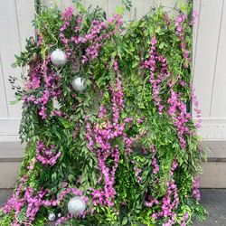Flower disco backdrop or hanging installation