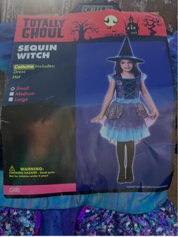 Sequin Witch Kids Costumes