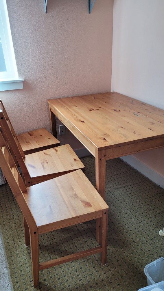 IKEA Table With 3 Chairs