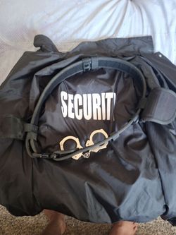 Security jacket and belt.