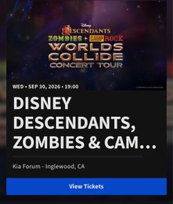 DISNEY DESCENDANTS, ZOMBIES & CAMP ROCK: WORLDS COLLIDE CONCERT TOUR