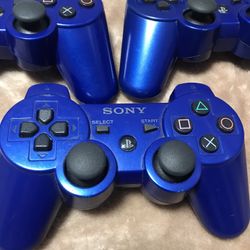 Blue Ps3 Controllers $25 Each 