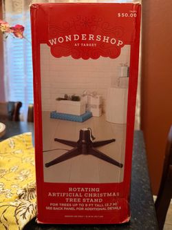 Wondershop Rotating Artificial Christmas Tree Stand Up To 9 Ft Tree NIB