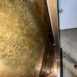 Vintage Mastercraft William Doezema Burled Amboyna Wood And Brass Curio Display Cabinet