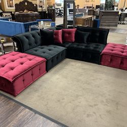 Modular Sectional w/pillows. Dropped Down From $2,995 To $1,500