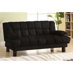Black Futon Sofa With Storage 