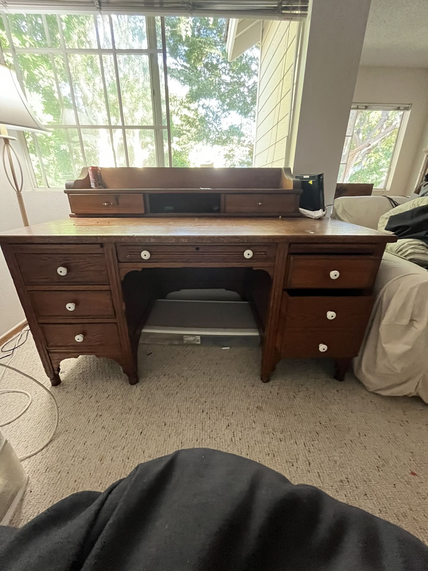 Antique wooden desk