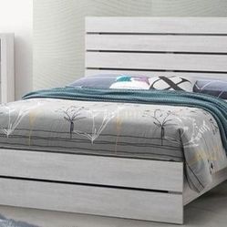 Brand New Coastal White Bed