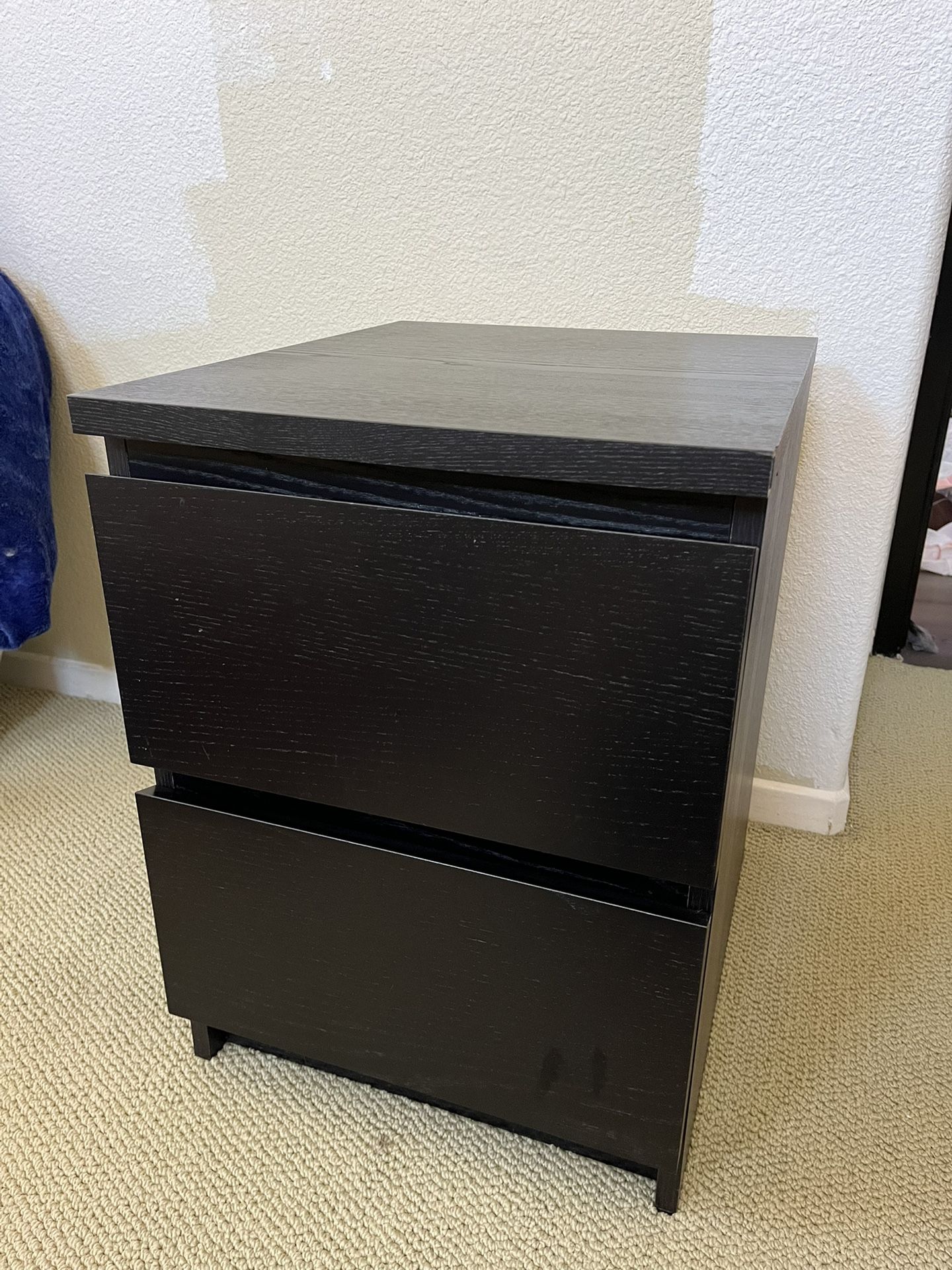 IKEA Black Nightstand