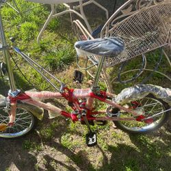 Dahon Classic 3 Speed Folding Bicycle 1980s Vintage Red