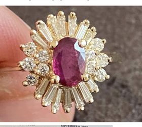 Ladies ruby & diamond ring, appraised $4,385 on oct 26, 2023 See appraisal GORGEOUS 14 diamonds/ruby