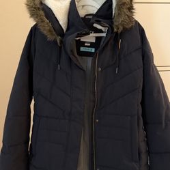 Roxy women Size M Warm Coat With Fur 