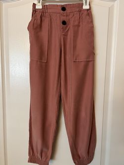 EUC Cute ZARA KIDS GIRLS POCKET CARGO PINK PANTS BOTTOMS SIZE 10