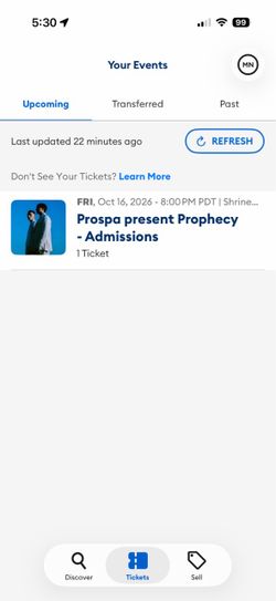 Prospa LA 10/16/26 GA ticket