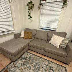 Gray Living Spaces Sectional Couch