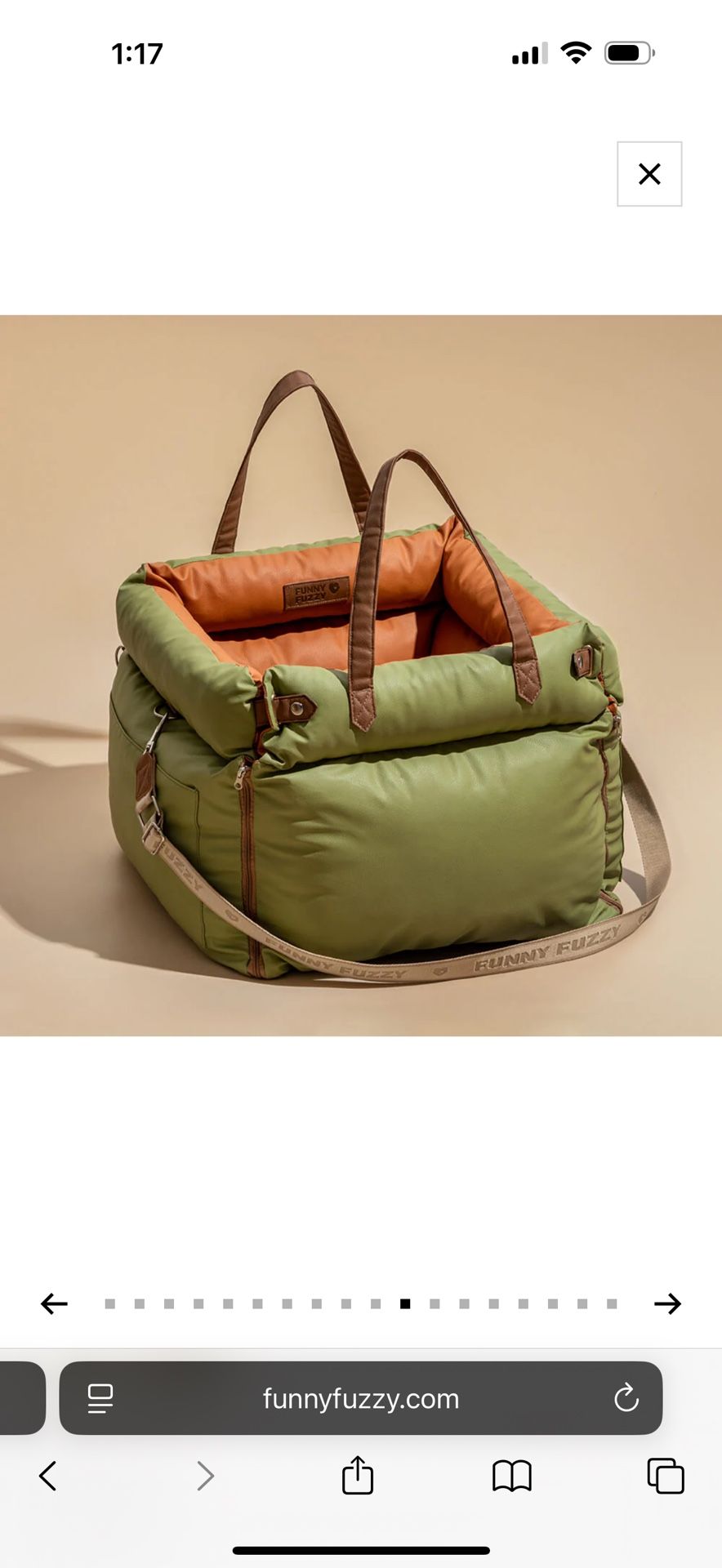 Urban Voyager Dog Car Booster Bed