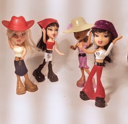 McDonald's 2003  Vtg *Bratz* Happy Meal Dolls Toys Lot of 4 ~Chloe, Yasmin Jade