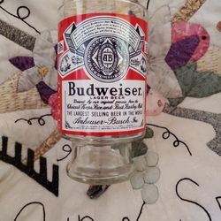 Vintage 1960's Budweiser 32oz Glass