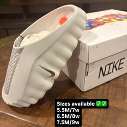 Sizes 5.5M, 6.5M, 7.5M Nike Mind 001 Slide Light Smoke Grey. Brand new shoes. 100% og all. Pick up location hicksville. NO TRADES. All sales final.  ❌