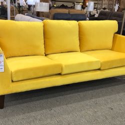 Vibrant Yellow Sofa 