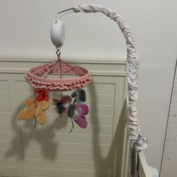Baby Blooms Butterfly Musical Baby Crib Mobile