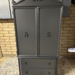 Dark Gray Armoire 