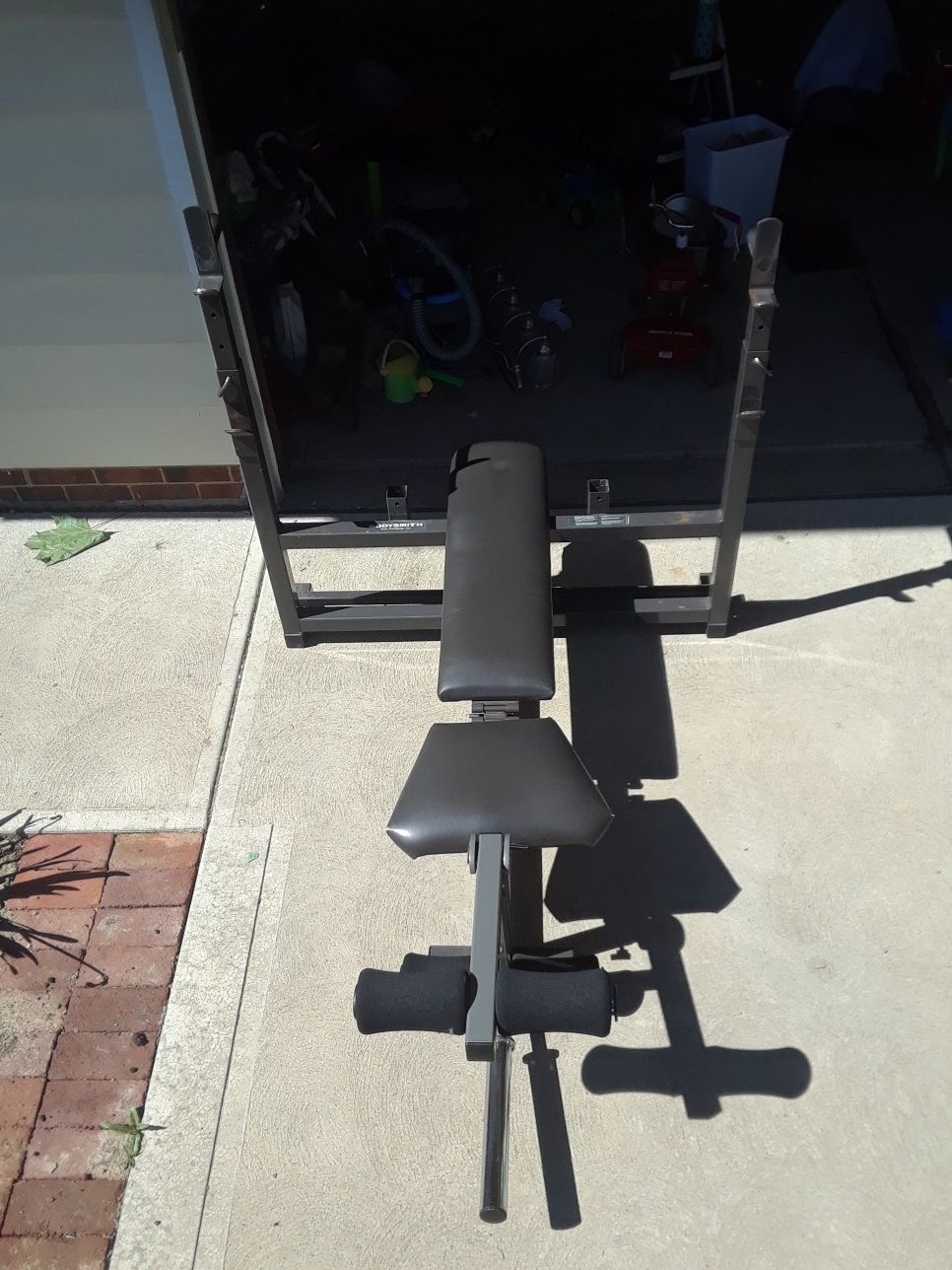 Olympic Size Weight Bench with Leg Extension and Dip Bars