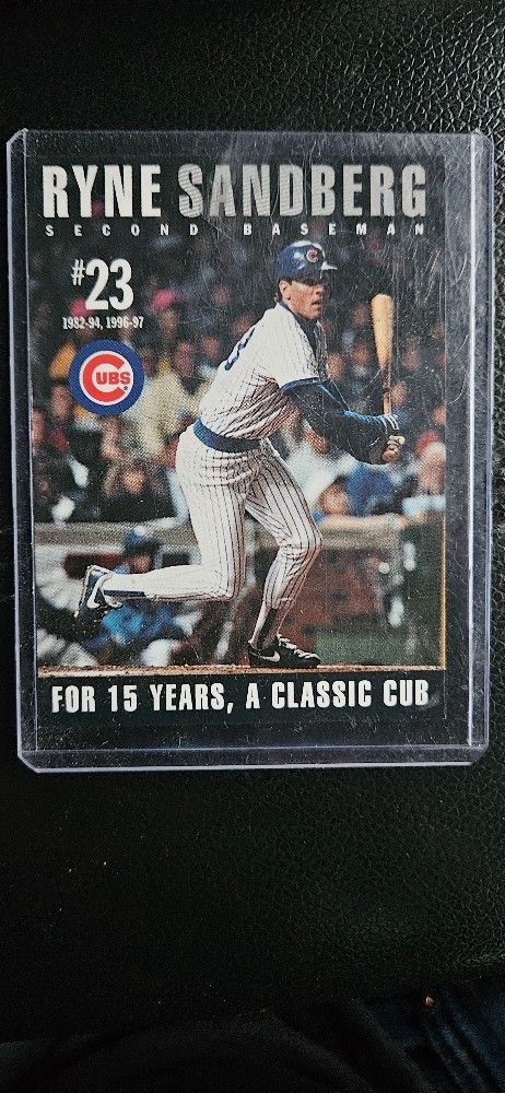Rare Ryne Sandberg Baseball Card/ MAKE AN OFFER