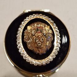 Mirror Compact Lion Head