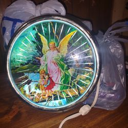 Guardian Angel Circular Wall Hanging Light.