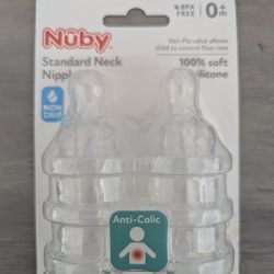 Clear Silicone No-Spill Bottle Nipples 6-Pack