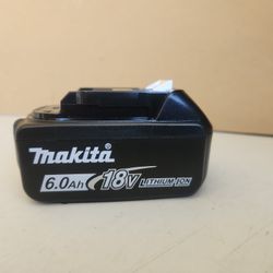 makita 18v  6.0ah  bLithiu-ion Batterie New 