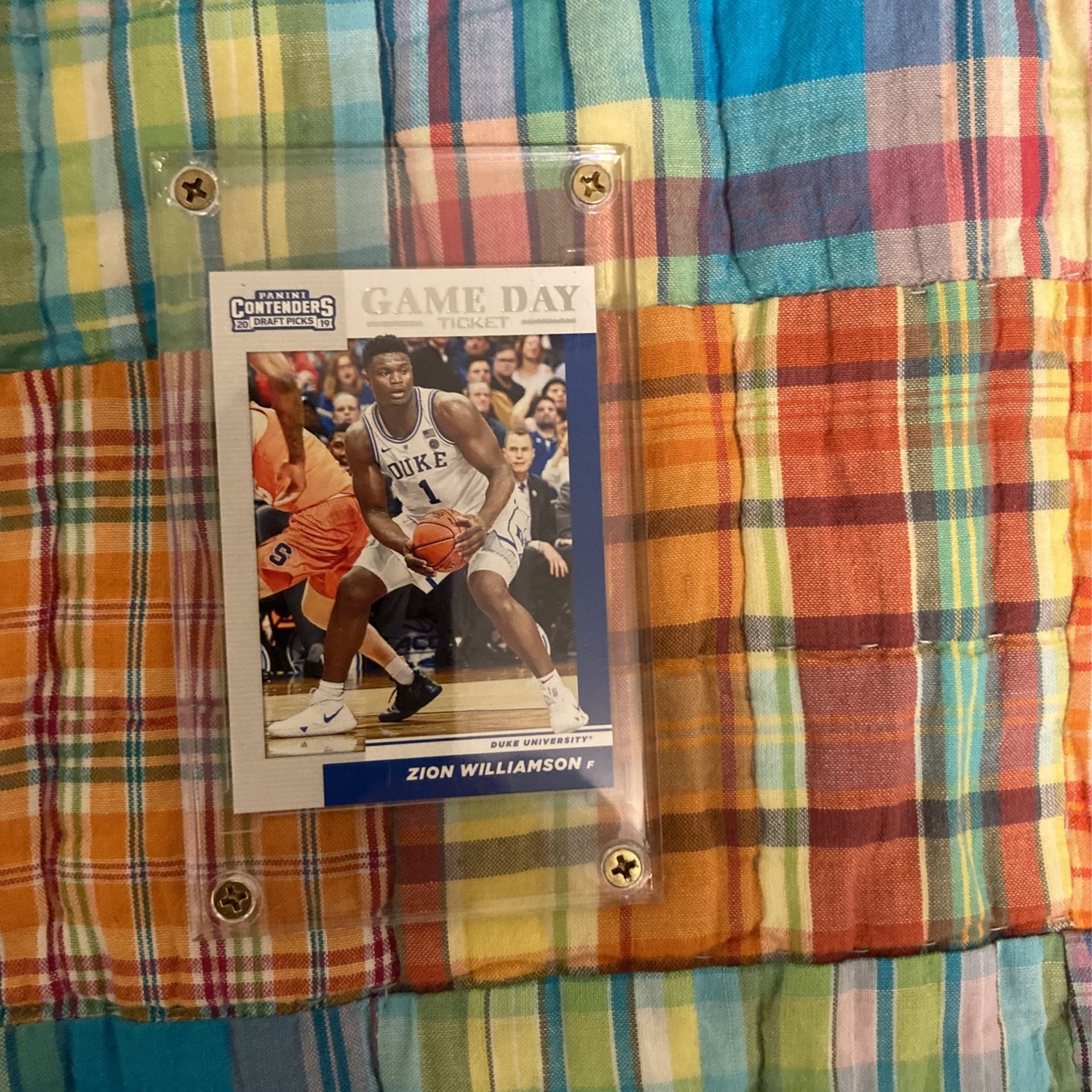 Zion Williamson College Card Duke