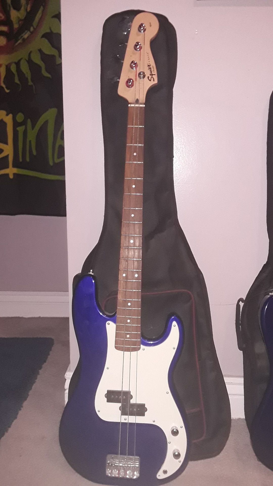 Squire p-bass guitar by fender